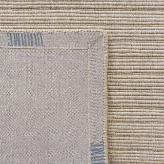 Beige Transitional Solid Handwoven New Zealand Wool Indoor Rug, 10' x 14'