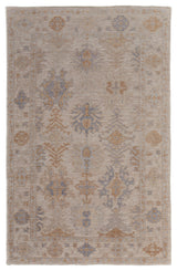Weave & Wander Tierney Eco Friendly PET Oushak Rug, Ivory/Tan, 8'x10'