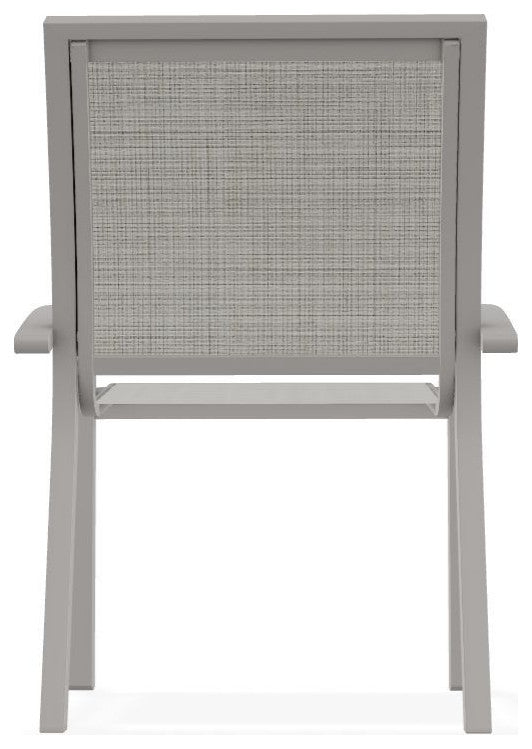 Kendall Sling Stackable Outdoor Dining Chair, Deacon/Warm Gray