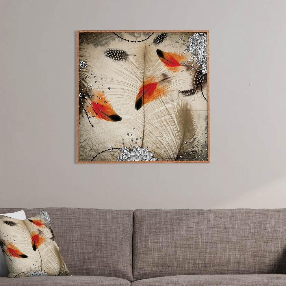 Deny Designs Iveta Abolina Feather Dance Framed Wall Art