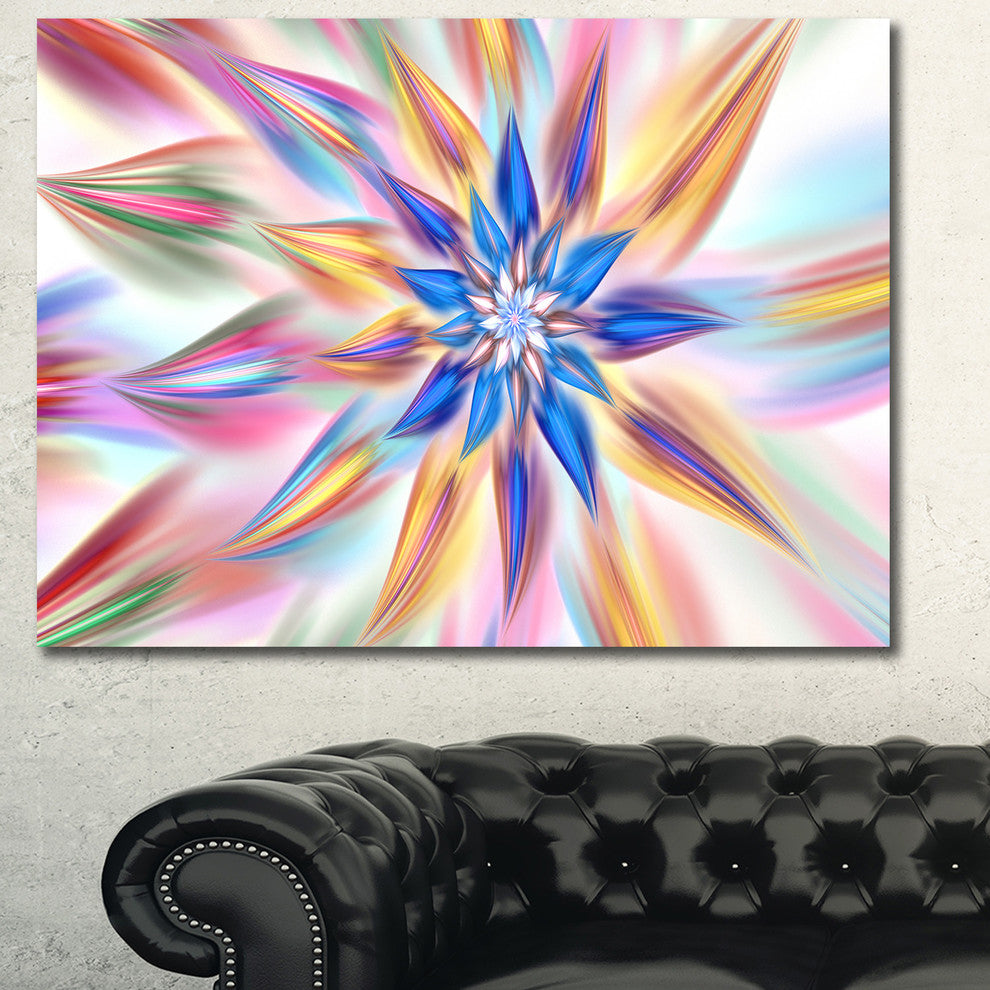 Exotic Dance of Multi Color Petals, Large Floral Canvas Art Print, 60x40