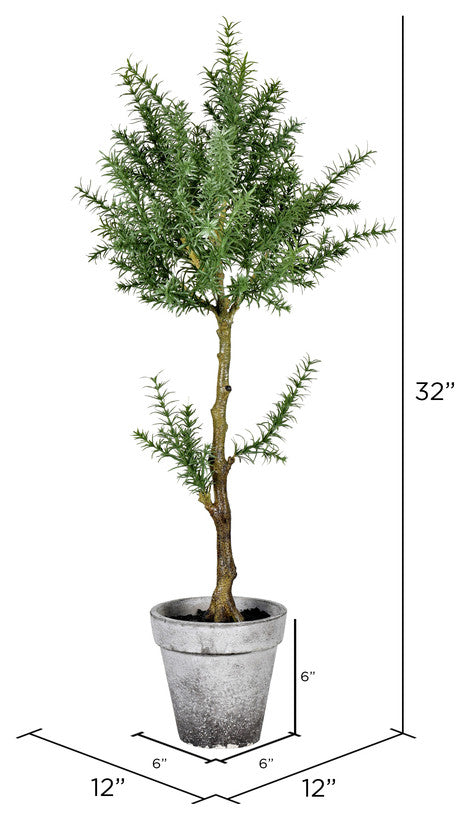 Vickerman FJ190632 32ï¿½ Artificial Potted Green Plant