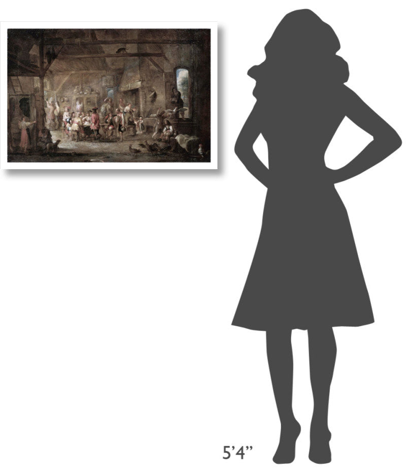 "At The Bar" Digital Paper Print by Cornelis de Wael, 32"x22"