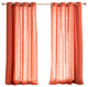 Faux Linen Blend Curtain Panel, Set of 2, Terrared, 52"w X 84"l