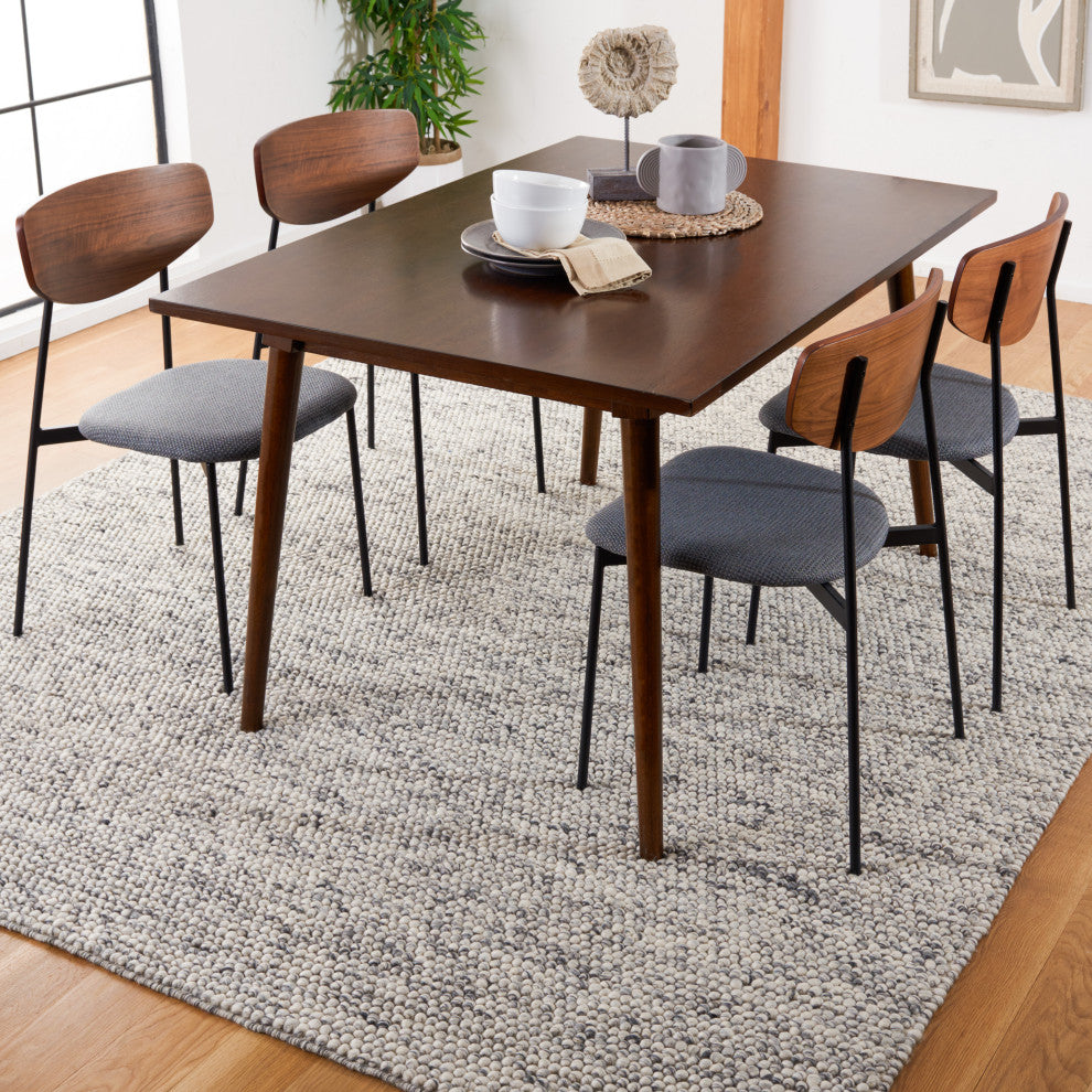 Safavieh Couture Natura Collection NAT620 Rug, Light Gray/Ivory, 8'x10'