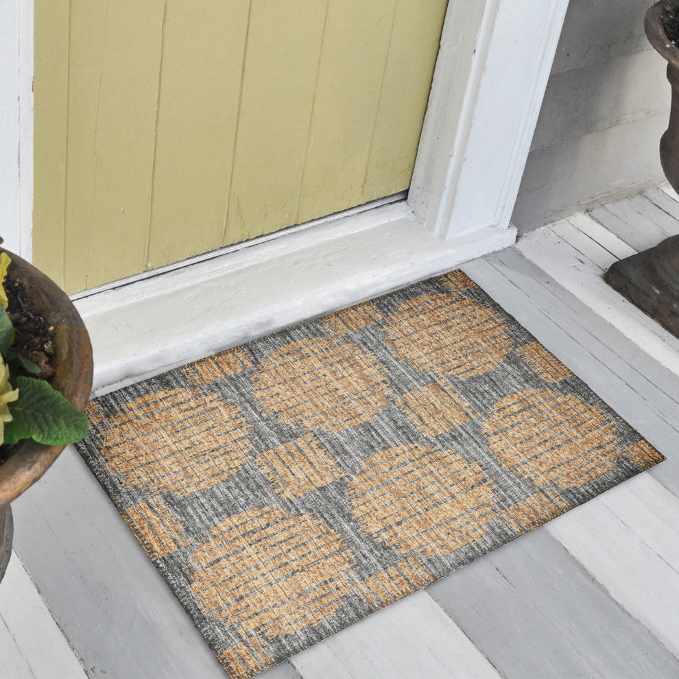 Indoor/Outdoor Sedona SN13 Eclipse Machine Washable 1'8" x 2'6" Rug