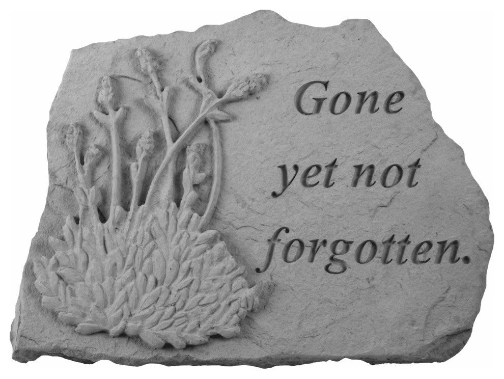 Botanical Garden Accent Stone, "Gone Yet Not Forgotten"