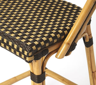 Lila Dark Brown Rattan Bar Stool, 3715398