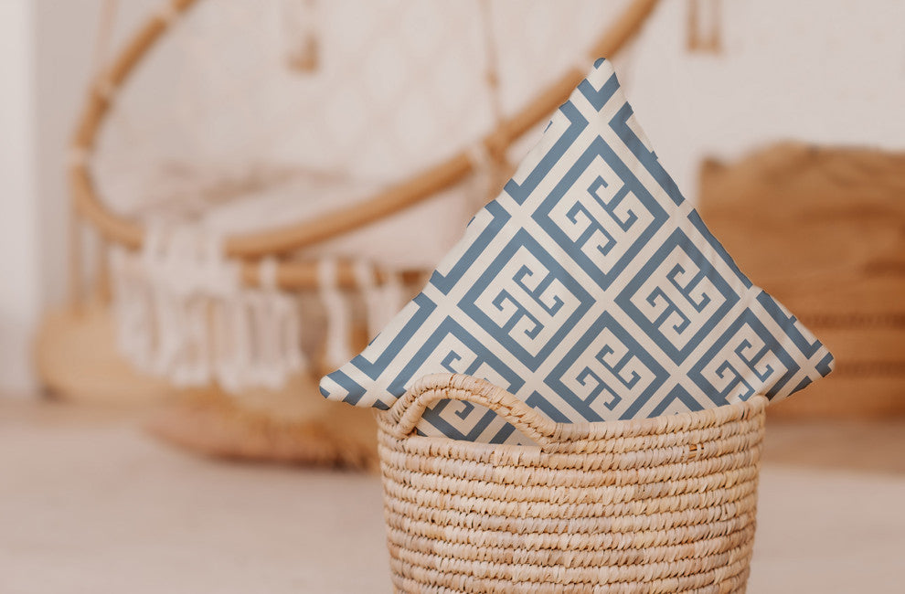 20x20" Gone Forever Overboard Nautical Decorative Indoor Pillow, Sage