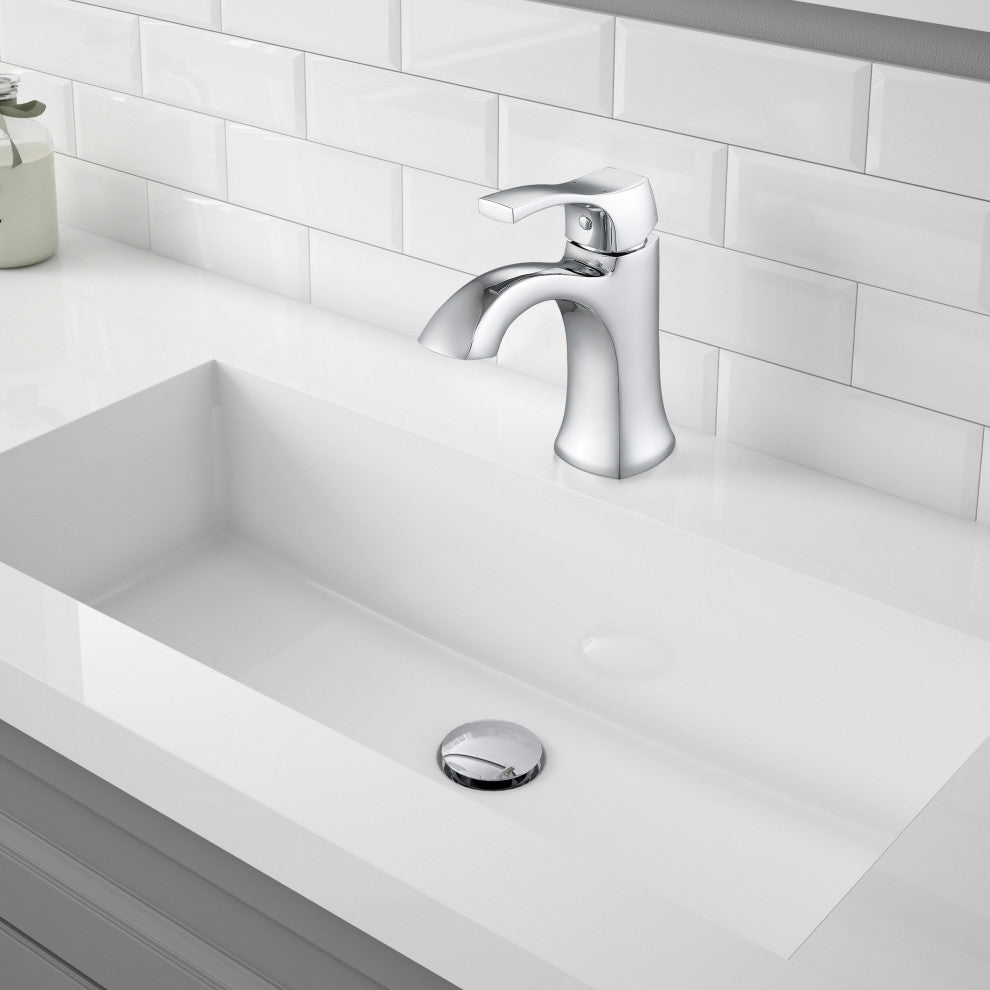 Ancona Morgan Series Single Lever Bathroom Faucet, Chrome