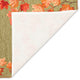 Ravella Falling Leaves Border Indoor/Outdoor Rug Moss 2'x3'