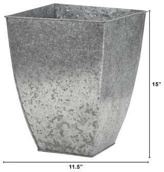 15in. Square Tin Planter