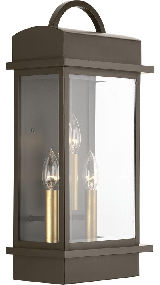 Santee 3-Light Large Wall Lantern, Antique Bronze