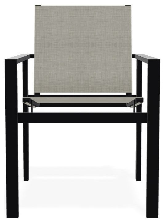 Tribeca Sling Outdoor Stackable Armchair, Ella/Black