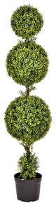 Vickerman TP170760 5'  Artificial Triple Ball Green Boxwood Topiary