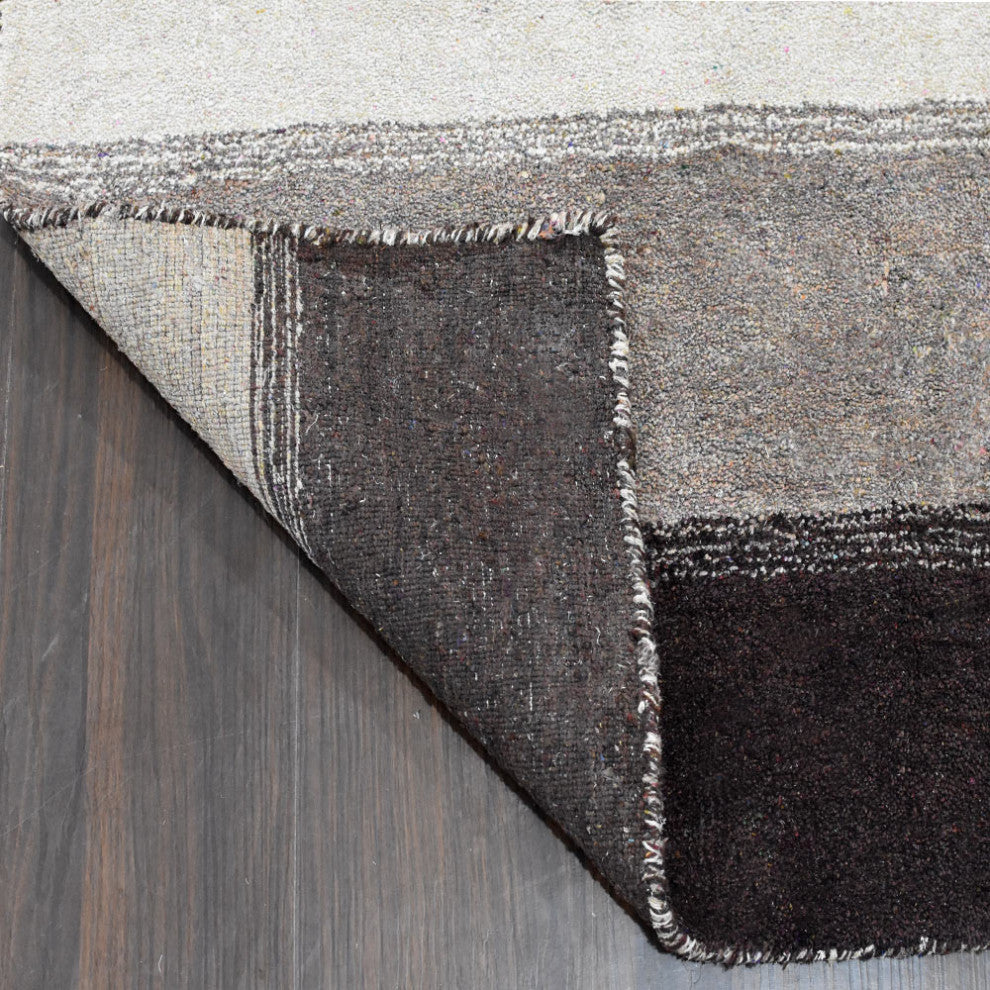 HAND KNOTTED LOOM SILK AREA RUGS-6'x9',Rectangle,Brown Beige,Contemporary