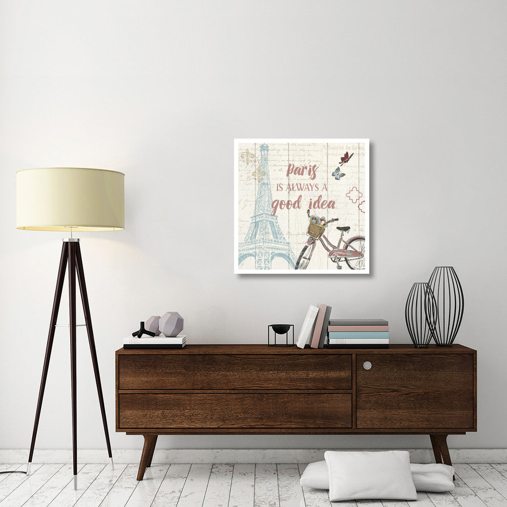 "Paris Tour IV" Digital Paper Print by Janelle Penner, 32"x32"