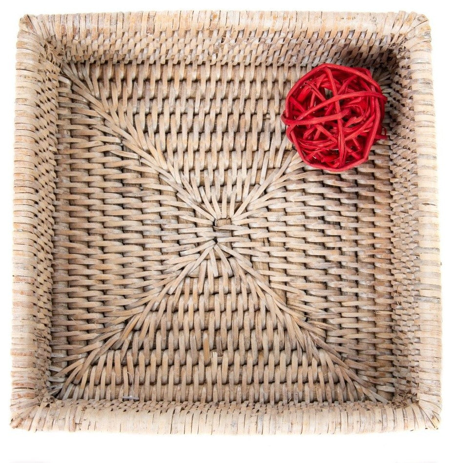 Artifacts Rattan™ Luncheon Napkin Holder, White Wash