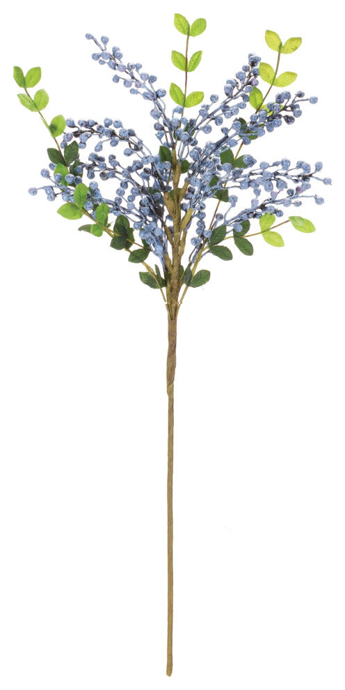 Blue Berry Leaf Spray, Set of 6