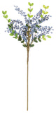 Blue Berry Leaf Spray, Set of 6
