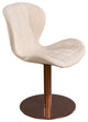 Xander Swivel Chair, Off White and Bronze