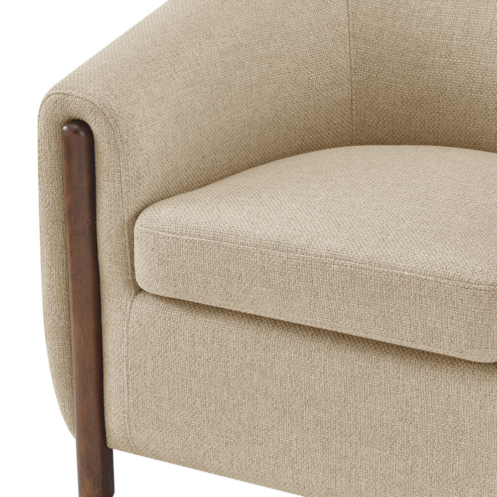 Ruth Accent Arm Chair, Barley Beige, Fabric