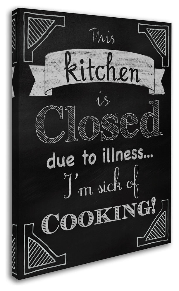 Tina Lavoie 'Sick Of Cooking' Canvas Art, 35" x 47"