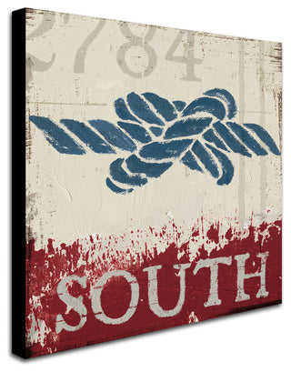 'Nautical II Red' Canvas Art by Wellington Studio