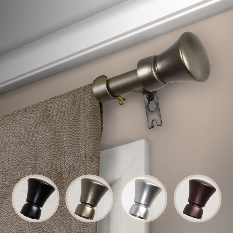 Reagan 5/8" Curtain Rod, 18-28"