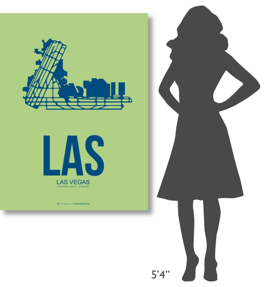 "LAS  Las Vegas Poster 2" Fine Art Print