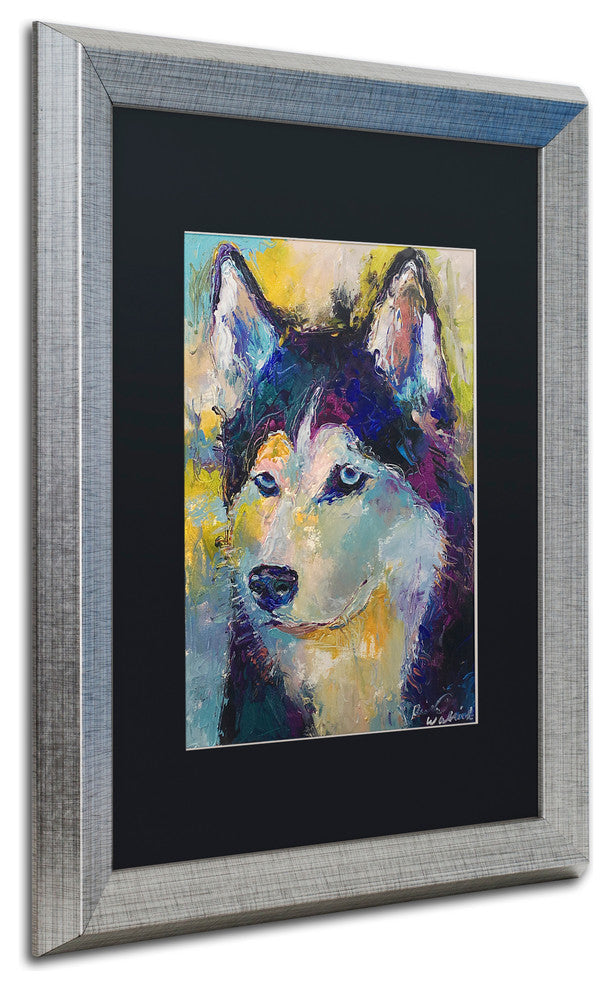 "Art Husky" by Richard Wallich, Matted Framed Art