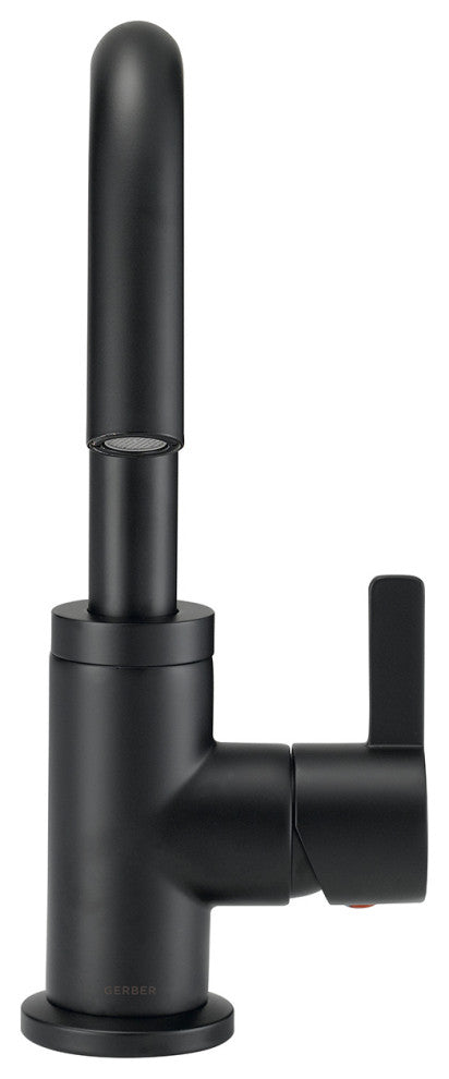 Amalfi Single Handle Lavatory Faucet, Satin Black