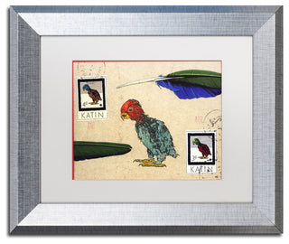 Nick Bantock 'Katin Parrot' Matted Framed Art, 14x11