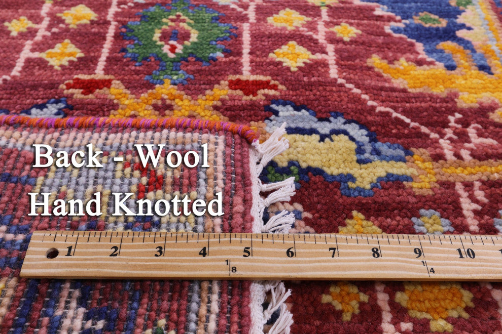 Turkish Oushak Hand Knotted Wool Runner Rug 2' 8" X 12' 6" - Q15907