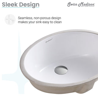 Monaco 19" Oval Under-Mount Bathroom Sink