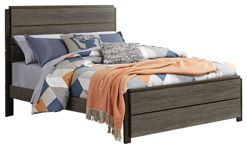 Vallejo Queen Bed, Mid Modern Gray