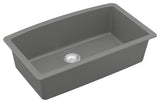 Karran USA QU-712 Quartz QU 32" Undermount Single Basin Quartz - Grey