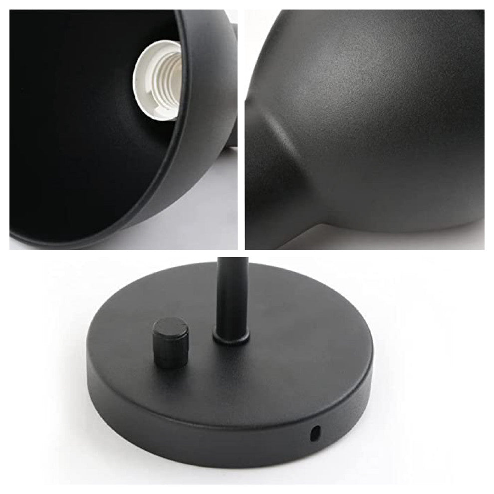 1-Light light sconces Black wall light fixtures Metal indoor wall lights
