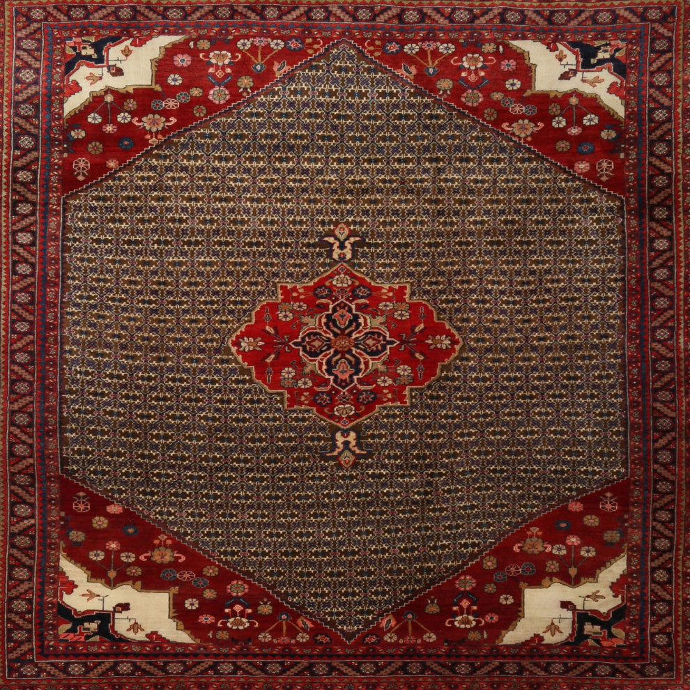 Ahgly Company Indoor Square Traditional Area Rugs, 4' Square
