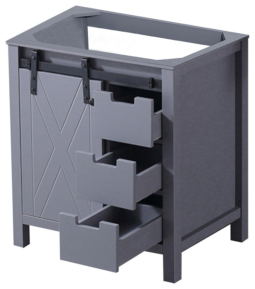 Marsyas 30" Dark Gray Bathroom Organiser Bath Storage Vintage Vanity Cabinet