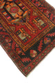 Fine Vintage Distressed Fannie Red/Orange Runner, 3'1x11'3