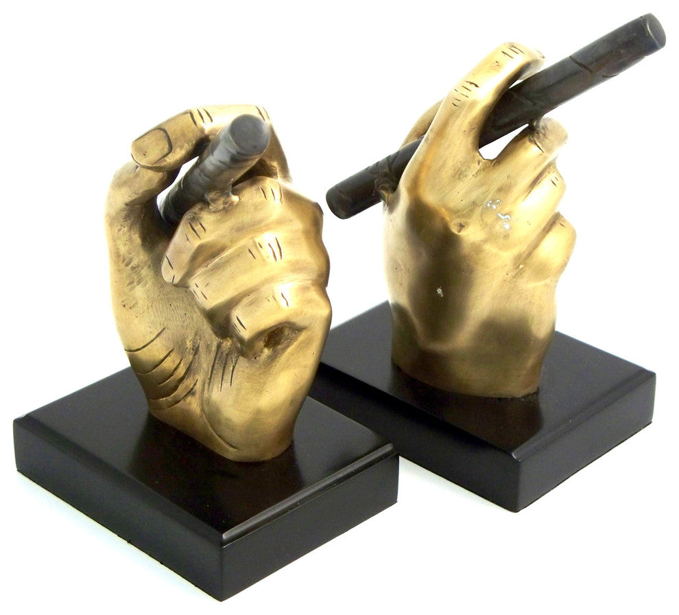 Cigar in Hand Bookends