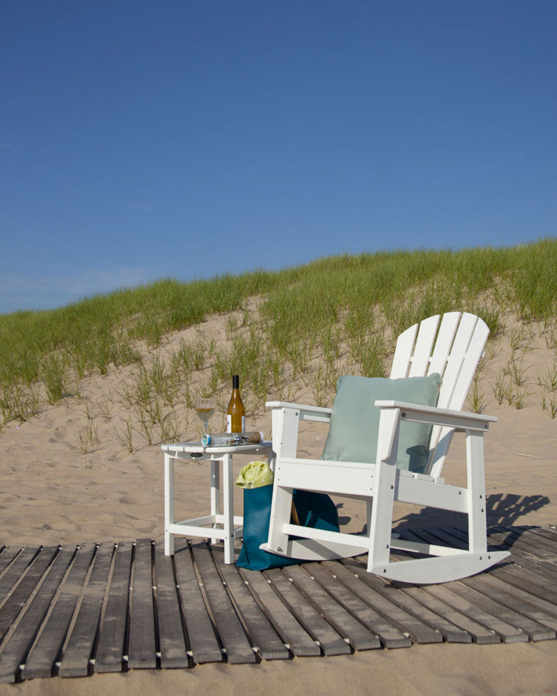 Polywood South Beach Rocking Chair, Tangerine