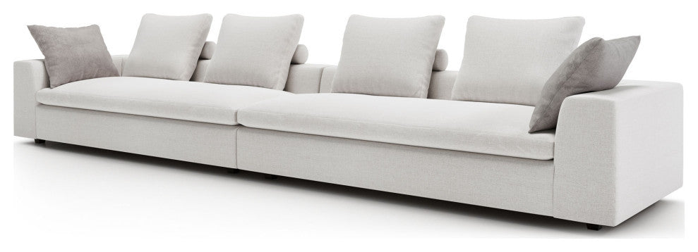 Lucerne Modular Chaise, Ashen Fabric, Ashen Fabric, Set01-2pc