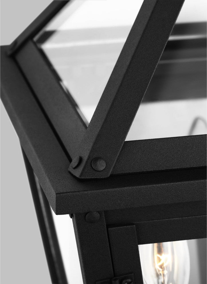 Hyannis Small Wall Lantern, Textured Black