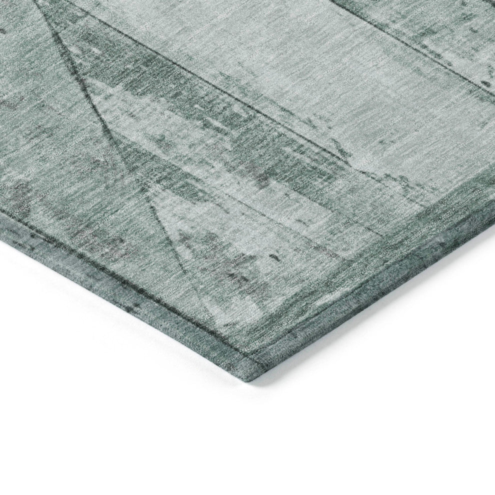Machine Washable Indoor/Outdoor Chantille ACN1875 Sage 8' x 8' Round Rug