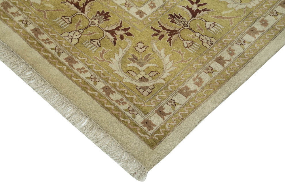 Rug N Carpet - Hand-Knotted Oriental 10' 0" x 13' 7" Pastel Oushak Area Rug