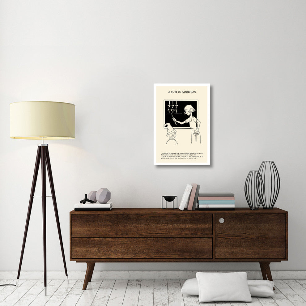 "A Sum in Addition" Digital Paper Print by Retromagic, 22"x32"