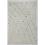 Turin Atlas Area Rug, Ivory, 7'6"x9'6"