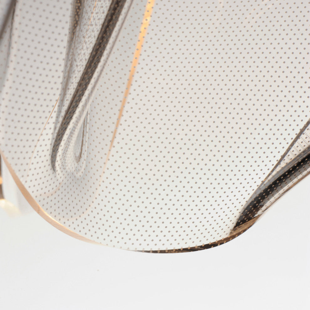 ET2 E24877-133 Rinkle 28"W LED Multi Light Abstract Pendant - Brushed Gunmetal